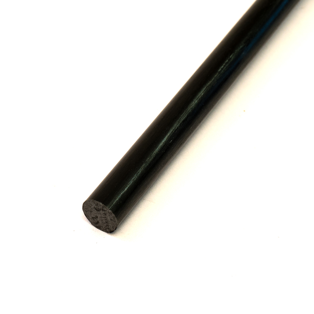 Black Carbon Fibre Rod 10mm